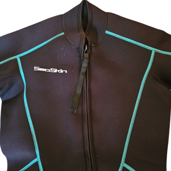 SeaSkin Women's 3mm Shorty Diving Snorkeling Surfing Wet Suit, Size S - Picture 3 of 7